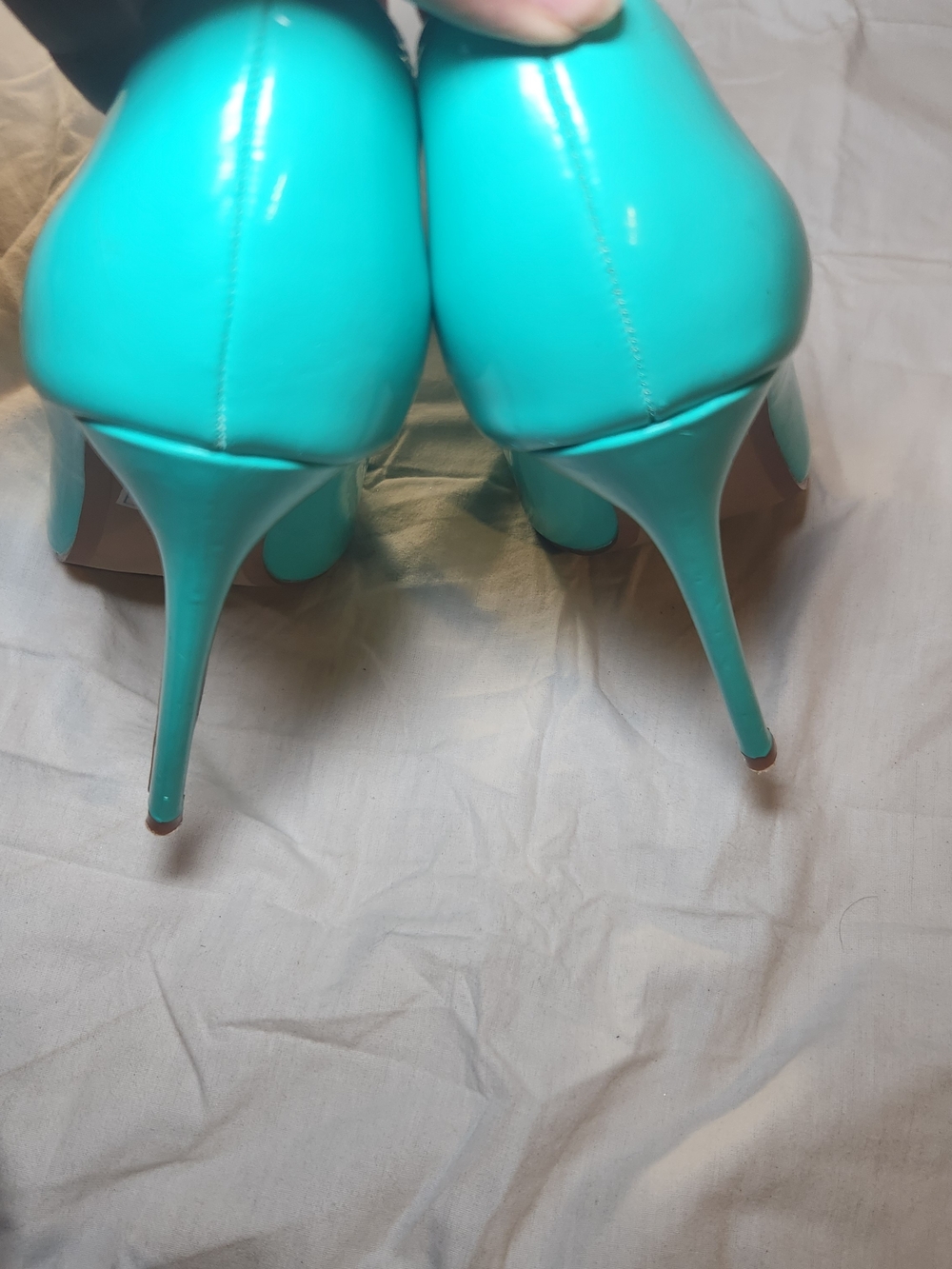 Women’s Teal High Heel Pumps - Unbranded